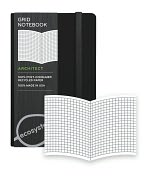 Product Image. Title: Ecosystem 100% Recycled Flexi Grid Onyx Journal (3.6''x5.6'')
