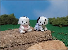 Calico Critters Dalmatian Dog Twins