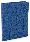Product Image. Title: Blue Filigree Embossed Lined Bound Journal 6-1/4" x 8-1/4"