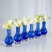 Product Image. Title: Palace Bud Vases Cobalt Set of 6