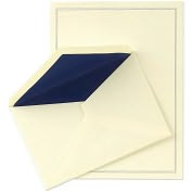 Product Image. Title: Regent Triple Hairline Half Sheets in Ecruwhite