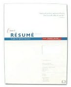 Product Image. Title: White Resume Sheets