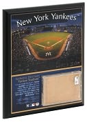 Product Image. Title: Original Yankee Stadium 8x10 Plaque with Game Used Dirt