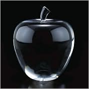 Product Image. Title: Crystal Apple Paperweight