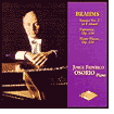 Brahms: Pieces, Op. 119 / Fantasies, Op. 116 / Sonata No. 3, Op. 5 by Jorge Federico Osorio: CD Cover