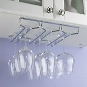 Product Image. Title: Small Under Cabinet Stemware Rack