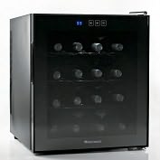 Product Image. Title: Silent 16 Bottle Touchscreen Wine Refrigerator (Reflective Smoke)