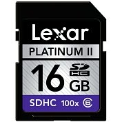 Product Image. Title: Lexar Media Platinum II LSD16GBSBNA100 16 GB Secure Digital High Capacity (SDHC) - 1 Card