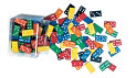 Product Image. Title: Double-Six Dominoes: Six Sets in a Clear Plastic Jar
