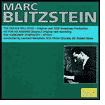 Marc Blitzstein: Musical Theatre Premi�res: CD Cover