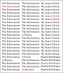 Book Cover Image. Title: The Information: A History, a Theory, a Flood, Author: James  Gleick