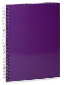 Product Image. Title: Purple Lined Notebook (6"x8")