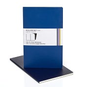 Product Image. Title: Moleskine Volant Large Plain Notebook, Antwerp/Prussian Blue Set of 2