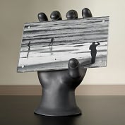 Product Image. Title: Hand 4x6 Photo Holder Black