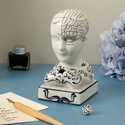 Product Image. Title: Phrenology Inkwell Desk Accessory