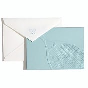 Product Image. Title: Tennis Embossed Sporting Traditions Note Card Set of 10