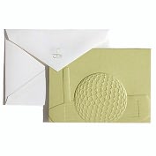 Product Image. Title: Golf Embossed Sporting Traditions Note Card Set of 10