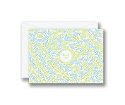 Product Image. Title: Spring Bud Pattern Lush Botanical Thank You Set of 10