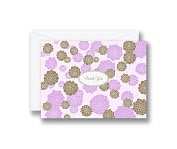 Product Image. Title: Floral Mum Pattern Lush Botanical Thank You Set of 10