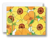 Product Image. Title: Painted Garden De La Vie Notes Set of 10