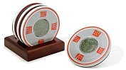Product Image. Title: New York Giants Final Season Coasters with Gamed Used Turf - Set of 4