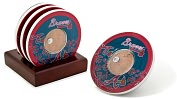 Product Image. Title: Atlanta Braves Coasters with Game Used Dirt - Set of 4