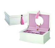 Product Image. Title: Handcrafted Small Wonders Ballerina Musical Jewelry Chest