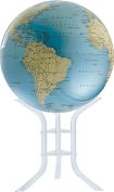 Product Image. Title: 30" Blue Pearl Floor Stand World Globe