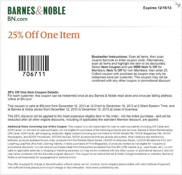 Restaurant Printable Coupons Barnes And Noble Printable Coupons