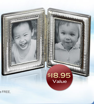 Silver-Plated Folding Frame, $18.95 VALUE