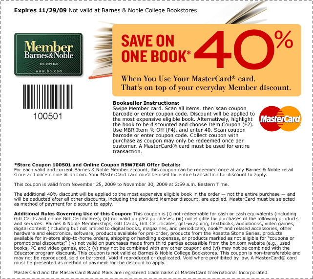 Barnes And Noble Coupons Not Expired