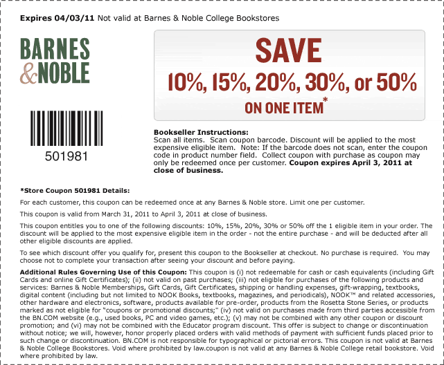 Barnes And Noble Coupon Thread Part 2 Page 153 Dvd Talk Forum