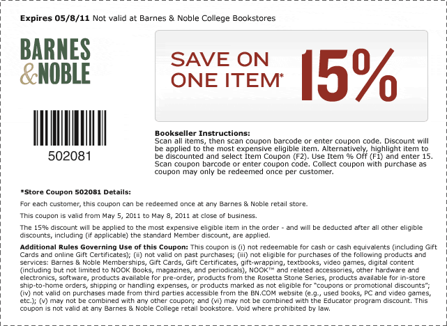 Barnes And Noble Coupons Not Expired