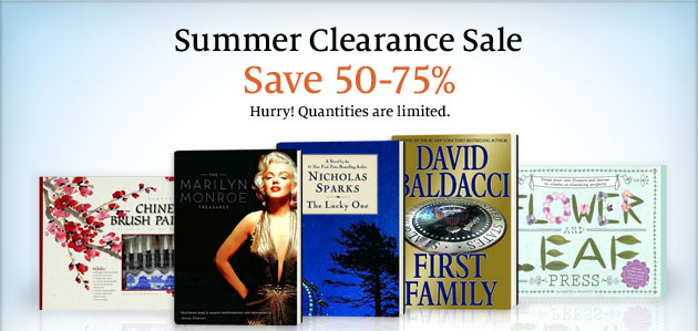 Summer Clearance Sale - Save 50-75%. Hurry! Quantities are limited.