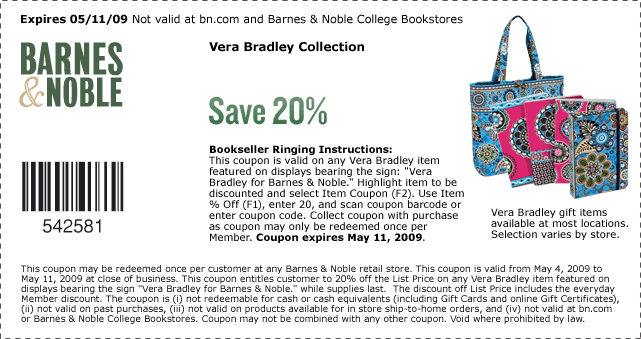 Save 20% on the Vera Bradley Collection - Coupon only valid while ...